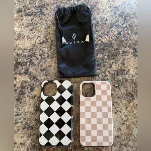 BURGA Checkered Phone Case Set